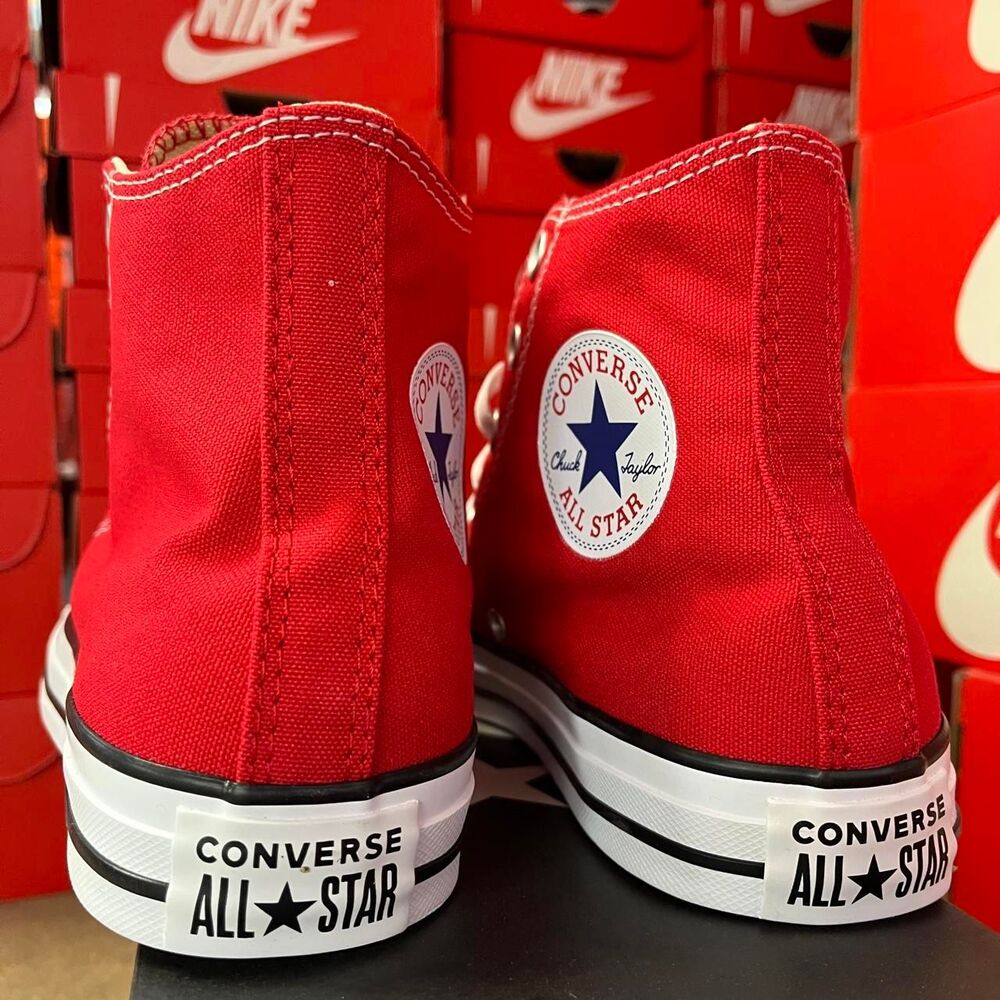 Converse Women's Red Trainers - Picture 4 of 7